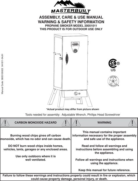 instructions for masterbuilt smoker|instruction manual for masterbuilt smoker.